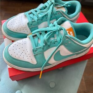 Nike Dunk Low- Teal Zeal - women’s size 8